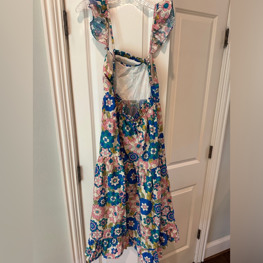 Multicolored Ruffled Maxi Sundress - Picture 2 of 2